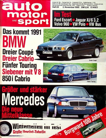 Deckblatt Auto Motor und Sport (23/1990)